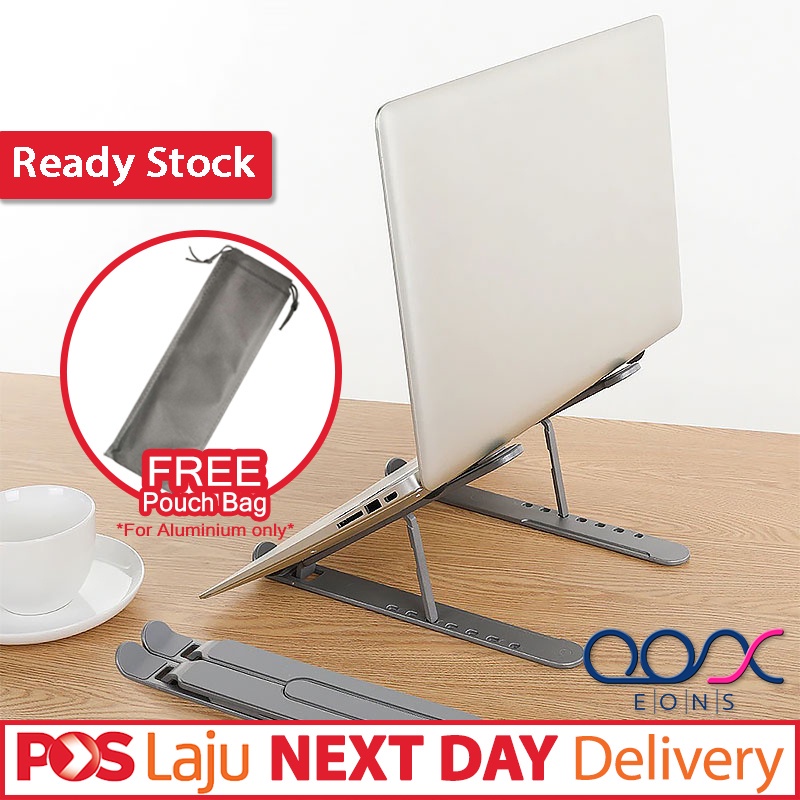 MULTI POSITION Foldable Notebook Laptop Stand Holder Aluminum Bracket ...