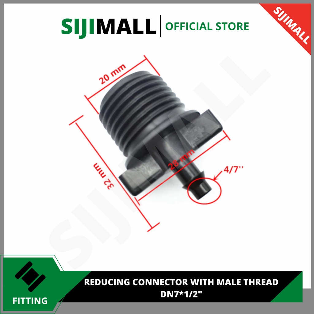 Reducing Connector With Male Thread Dn7*1/2