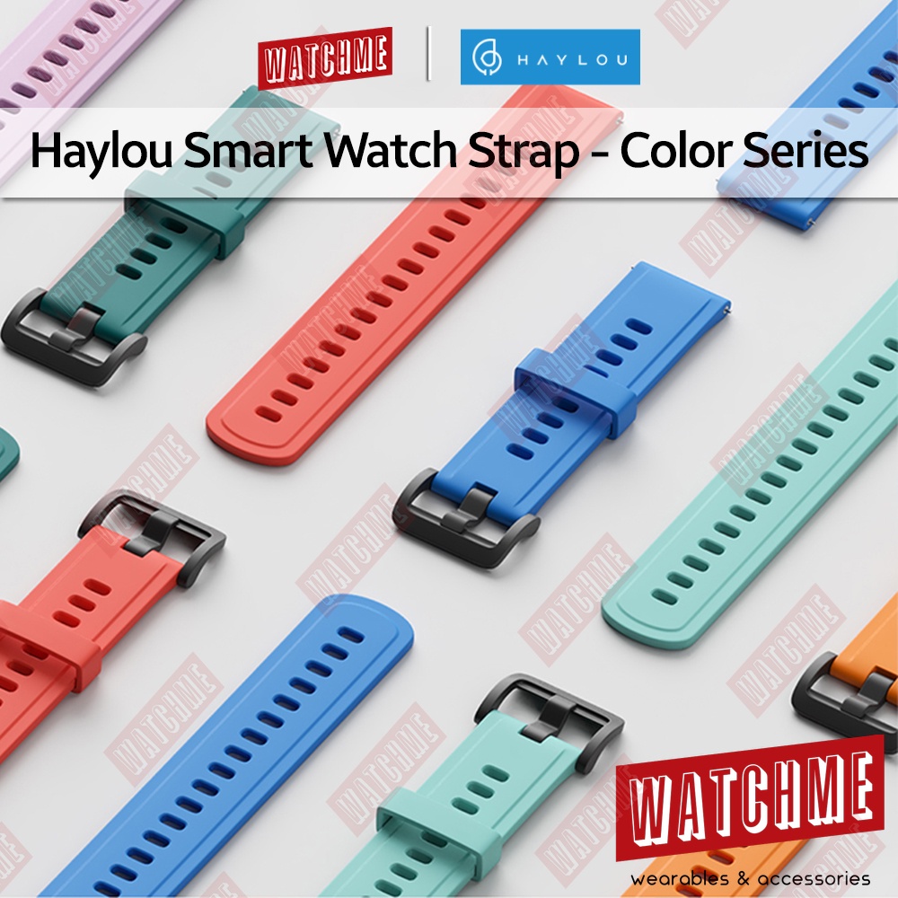 Haylou Smart Watch Strap Color Series 22mm 20mm LS02 RS3 LS04 RS4 LS12 RT LS05s RT2 LS10 GST Shopee Malaysia