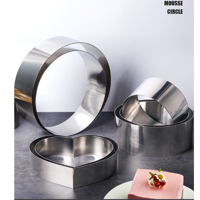 W3a2 4inch/6inch/8inch/9inch Mousse Cake Ring Stainless Steel Baking