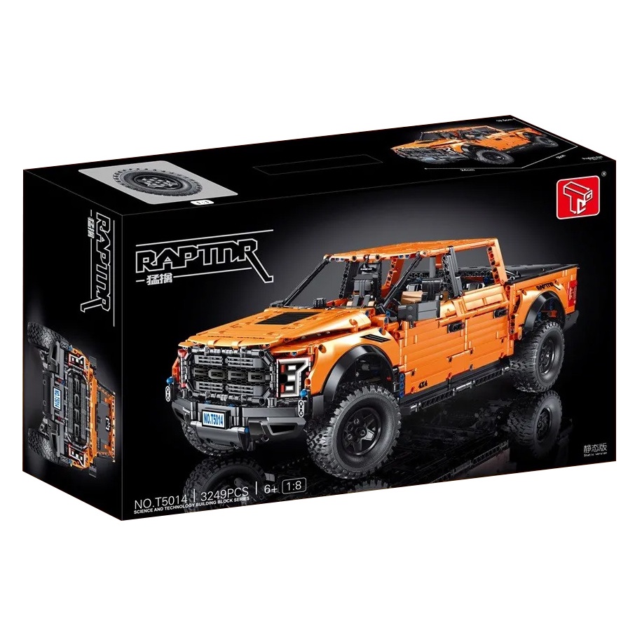 TGL T5014 Technic Ford F-150 Raptor (Orange, Static Version) 1:8 ...