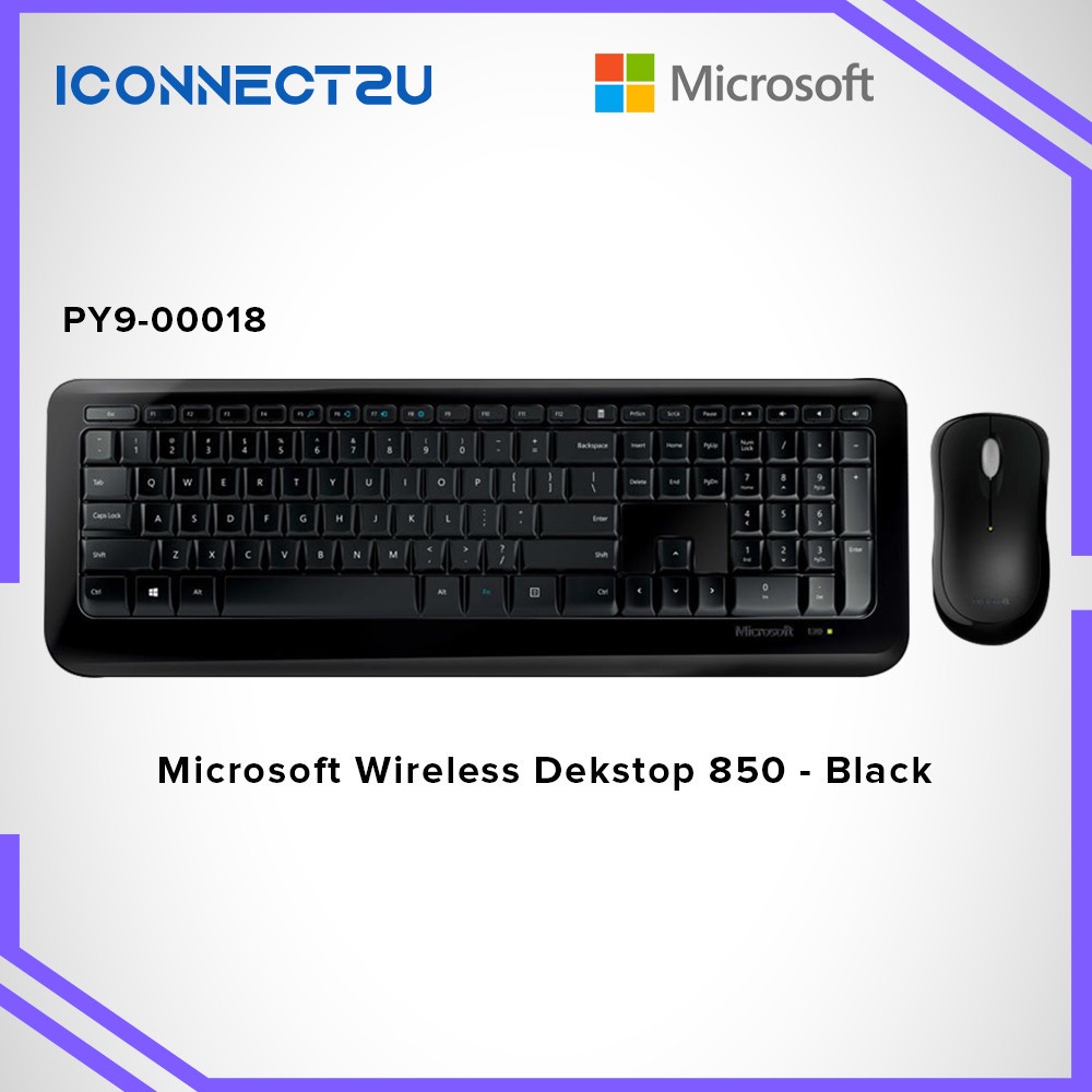 Microsoft Wireless Desktop 850 Keyboard and Mouse Combo (PY9-00018 ...