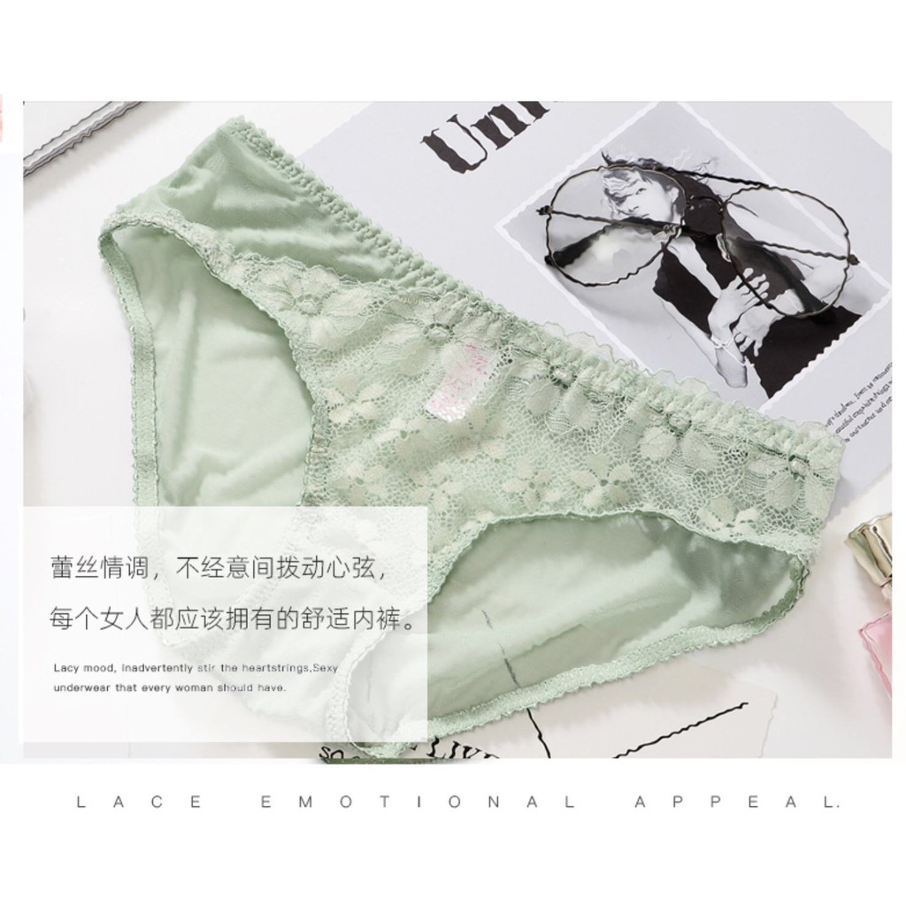6pcs Lace Low Waist Panties - ED