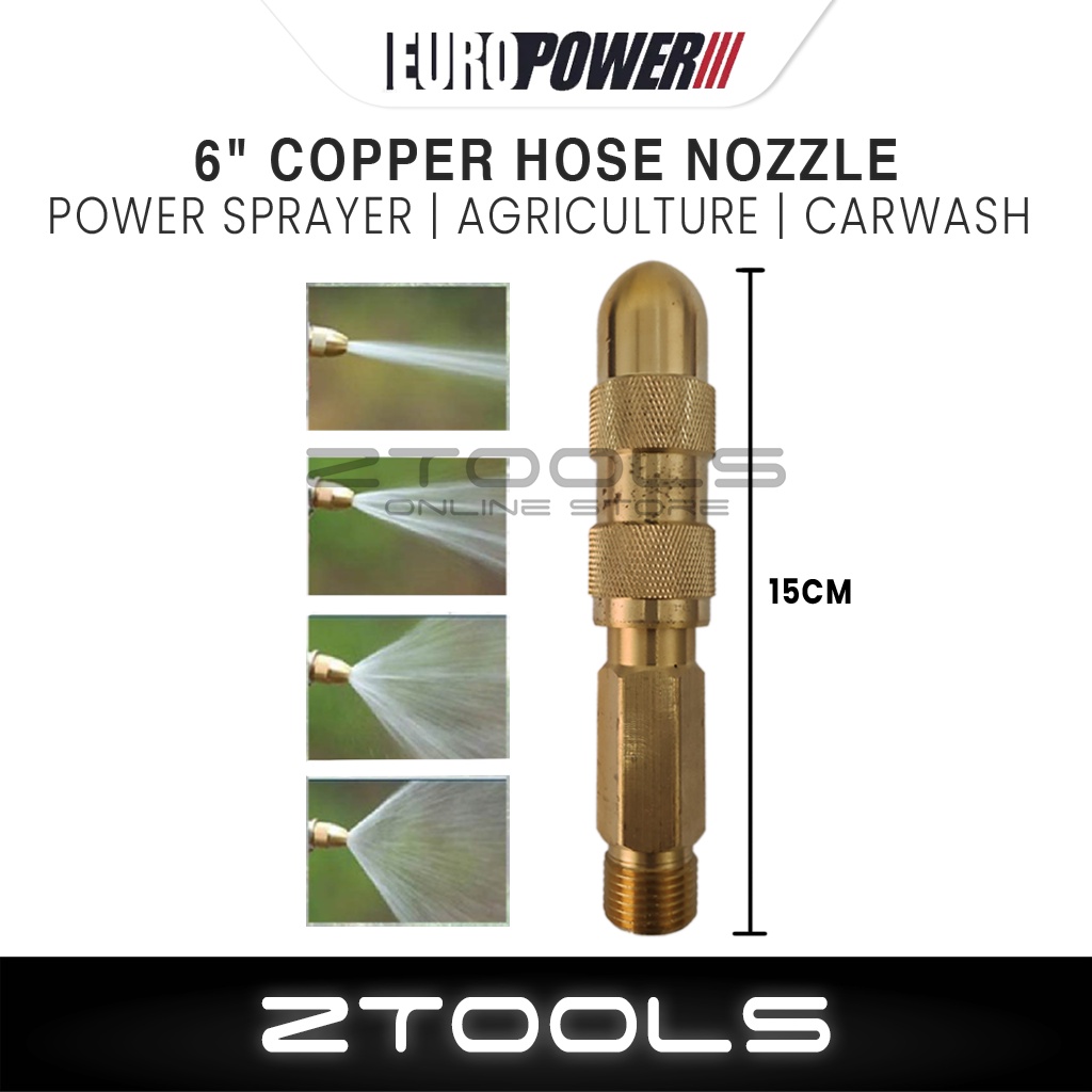 1pc Solid Copper Car Wash Hose Nozzle