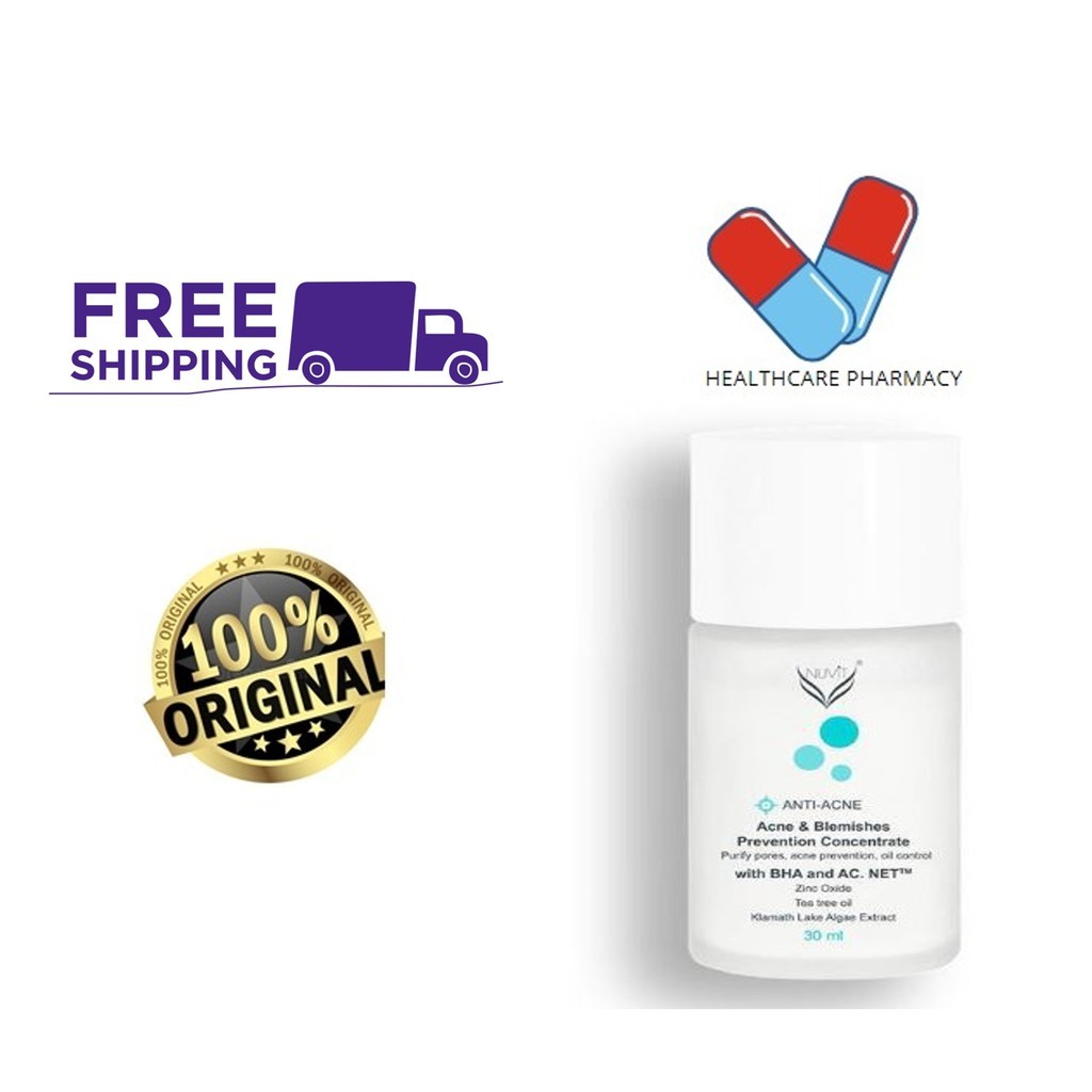 NUVIT ACNE & BLEMISHES PREVENTION CONCENTRATE (30ML) | Shopee Malaysia