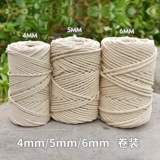 10m (Metres) White Black Braided Cord Twine String Pull Rope 1mm 2mm 3mm  4mm 5mm