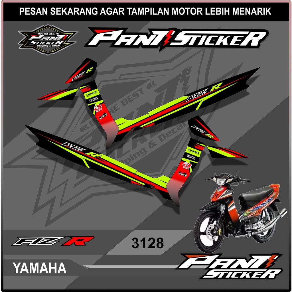 Fiz R Racing Design Striping Stickers with List Variations - Fiz R ...