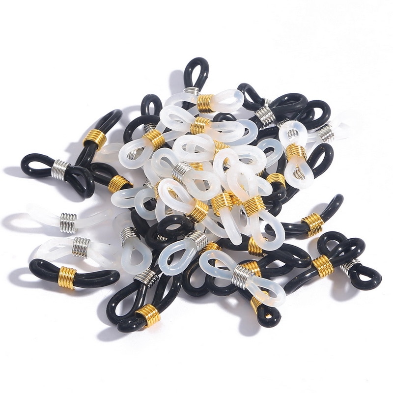 20pcs Ear Hook Eyeglasses Spectacles Chain Glasses Retainer Ends Rope ...