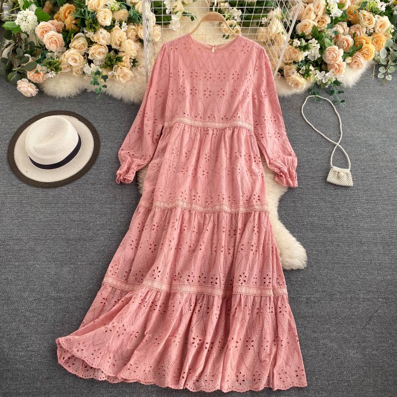 Long Sleeve Maxi Lace Dress