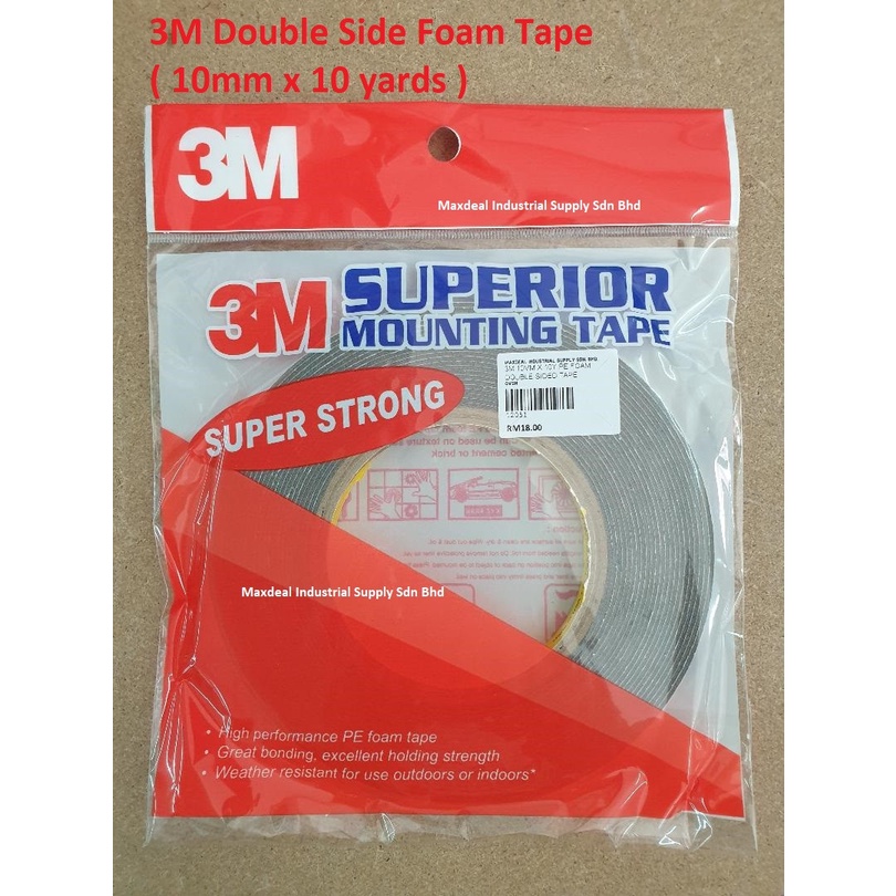 3M Superior Mounting Tape ( 10MM x 10 Yards ) / SUPER STRONG Double