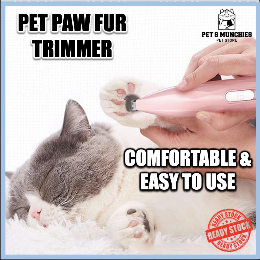 Pet Fur Trimmer Pemotong Rambut Kucing Cat Fur Trimmer Pet Paw Nail