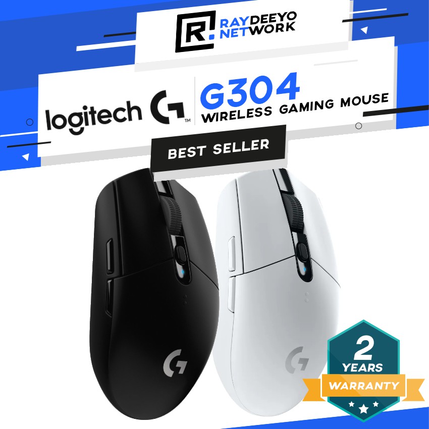 Logitech G304 Lightspeed Wireless (White/Black) Gaming Mouse ...