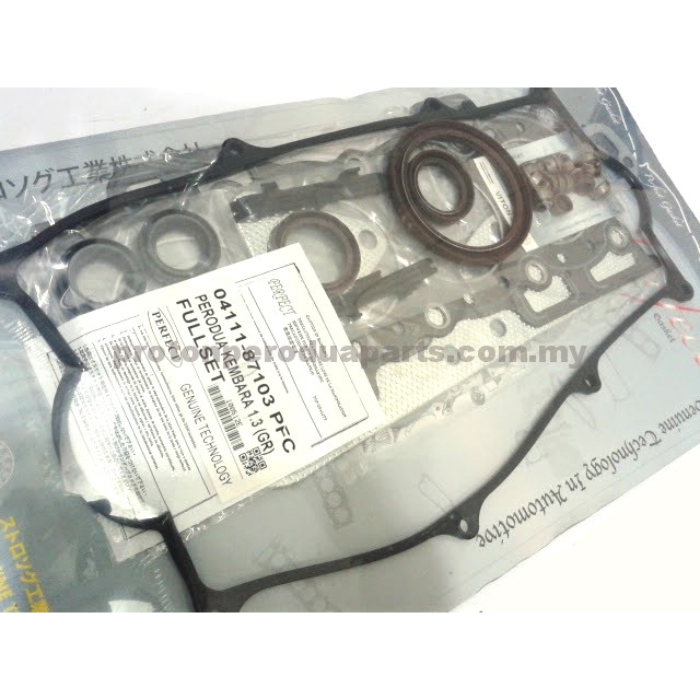 FULL Overhaul Gasket Set Engine - Perodua Kembara OLD 1.3 SOHC DVVT ...