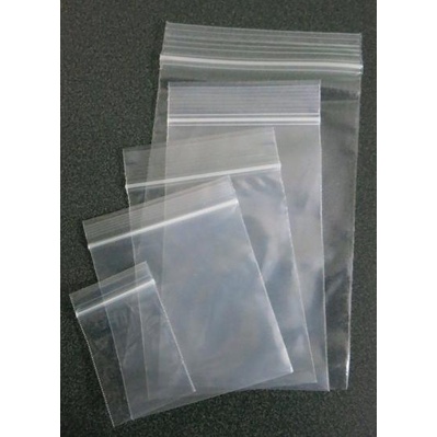 Zip Bag [ 100pcs per packet ] - Zip Lock Zipper Plastic Transparent ...