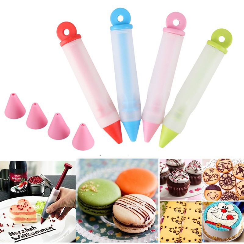 Silicone Food Writing Pen Chocolate Cake Decorating Tools Cream Icing