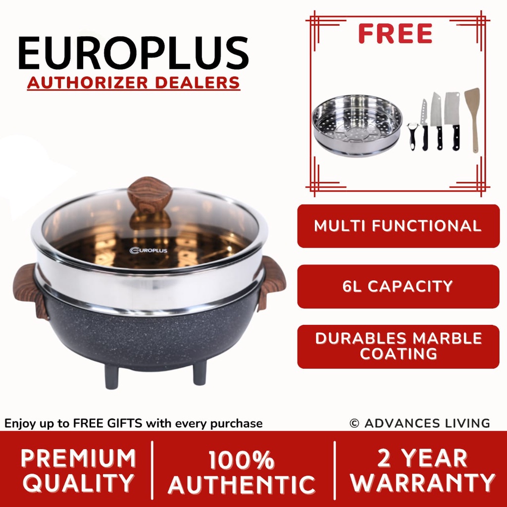 EUROPLUS Jumbo Marble Multi Cooker Shopee Malaysia