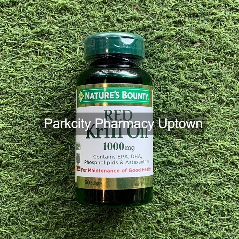 Nature's Bounty Red Krill Oil 1000mg 30s (EPA, DHA, Astaxanthin
