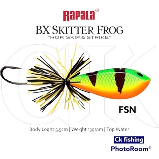 RAPALA BX Skitter Frog BXSF-5 Surface Skipping Balsa Xtreme Jump