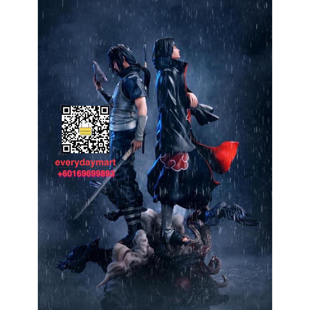 Statue décoration Uchiha Itachi 28 cm Collection manga Naruto