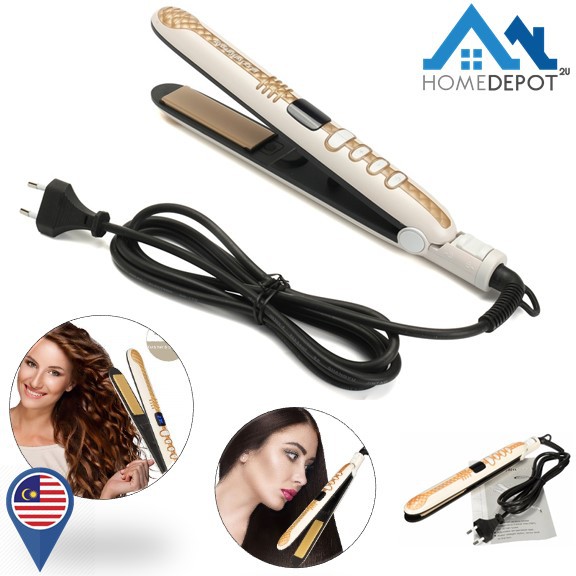 Ceramic ST3311 Hair Rebonding Straightener Curler Iron Hair Styling 110 240V Shopee Malaysia