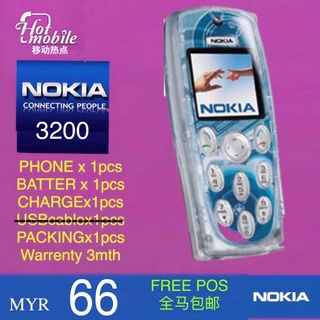 Original NOKIA 3200 2nd Renew.Set Telefon 原装诺基亚 3200 二手翻新手机、