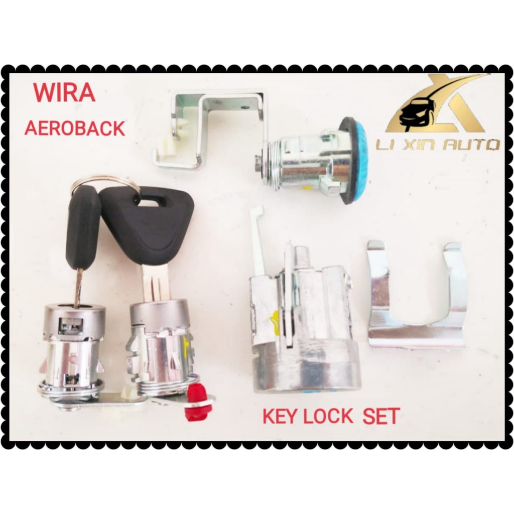 PROTON WIRA AEROBACK DOOR KEY LOCK + TRUNK LID LOCK + STARTER SWITCH