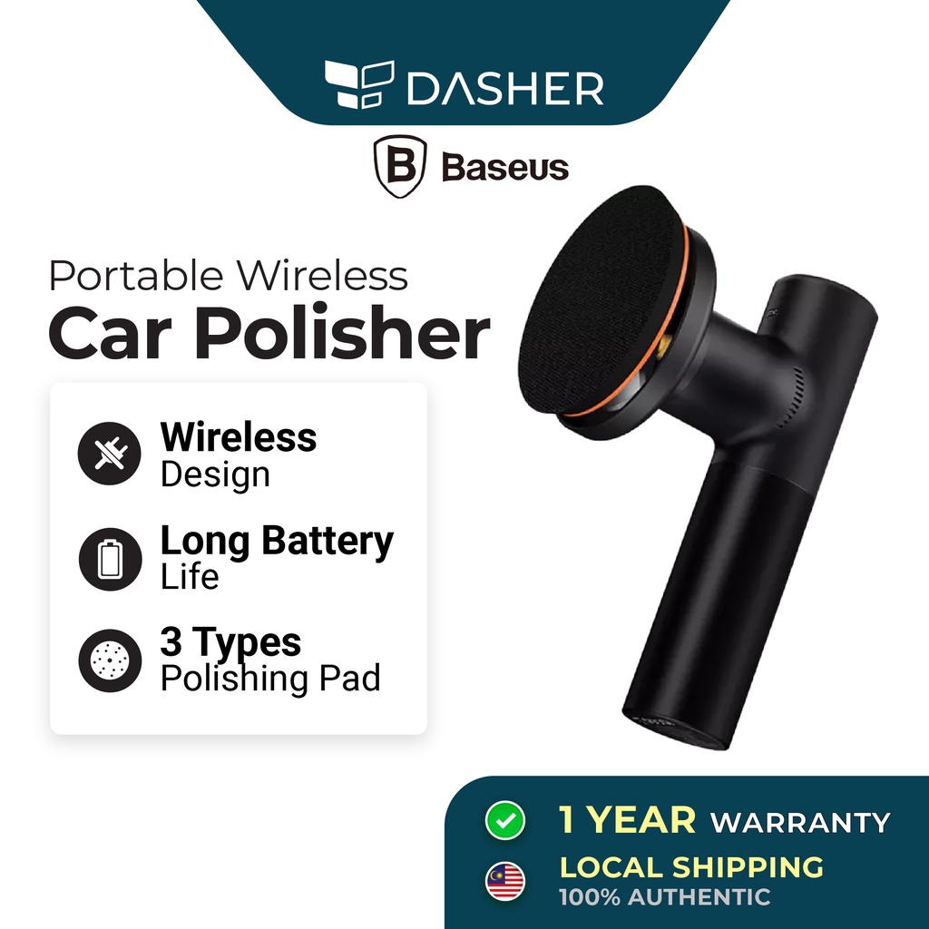 BASEUS Portable Wireless Car Polisher Buffer Electric Machine with ...