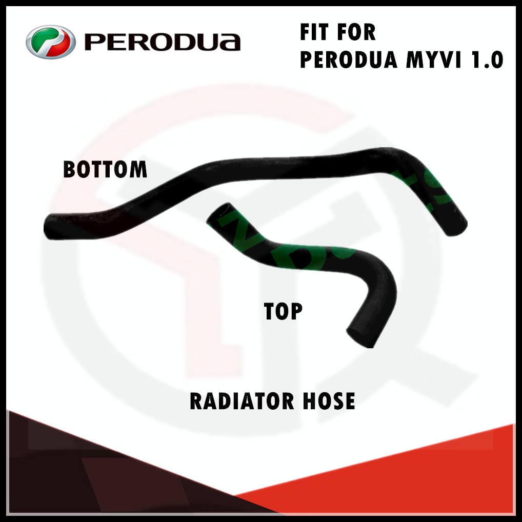 (ORIGINAL) PERODUA MYVI 1.0 2005-2010 TOP BOTTOM RADIATOR COOLANT HOSE ...