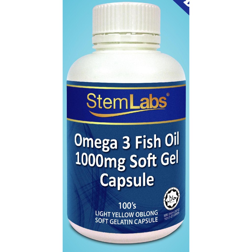 stemlabs omega 3 fish oil 1000mg soft gel capsule