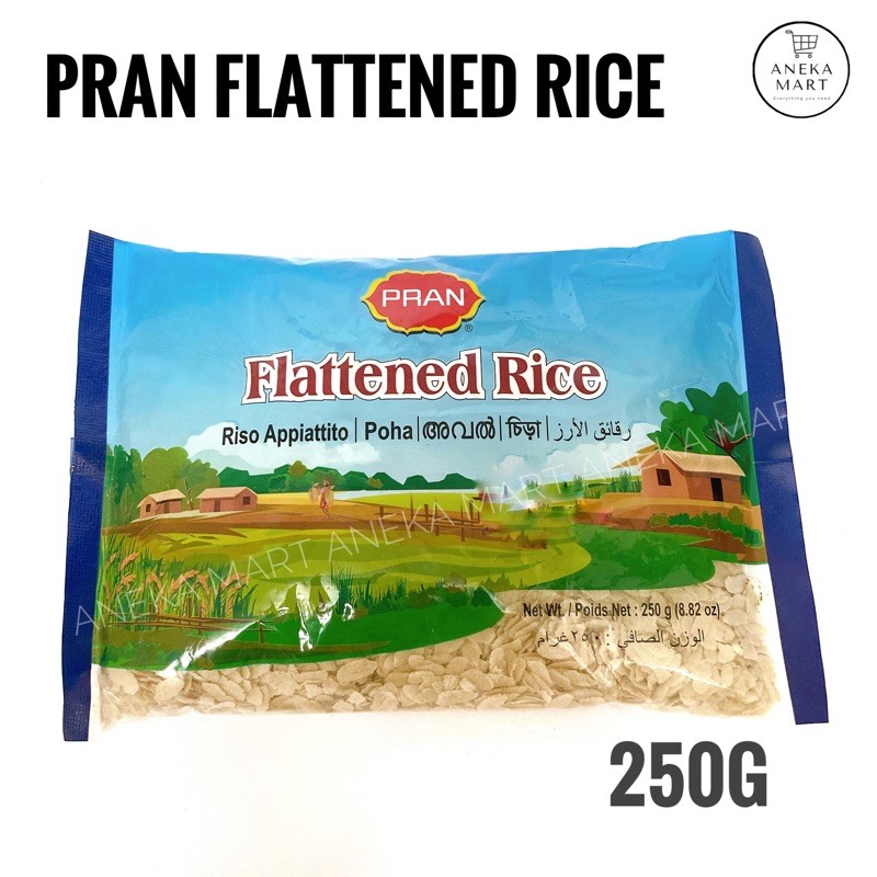 【250g】PRAN Flattened Rice/ Riso Appiattito/ Poha | Shopee Malaysia