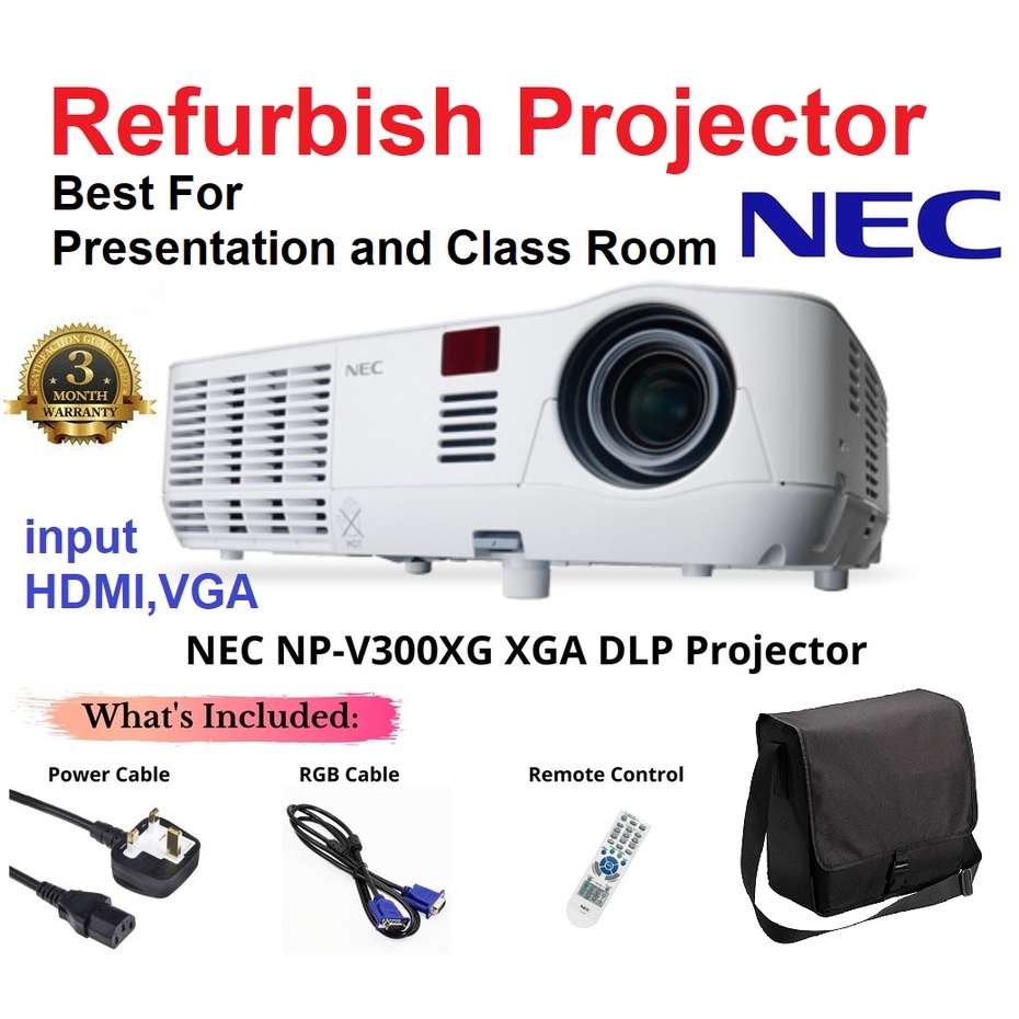 Refurbish Projector NEC V300X, NPM271X, NPM260X for Presentation Used