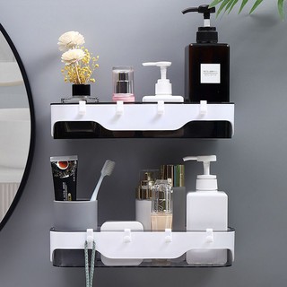 Stainless Steel Free Punch Bathroom Wall Shelf Shampoo Body Wash