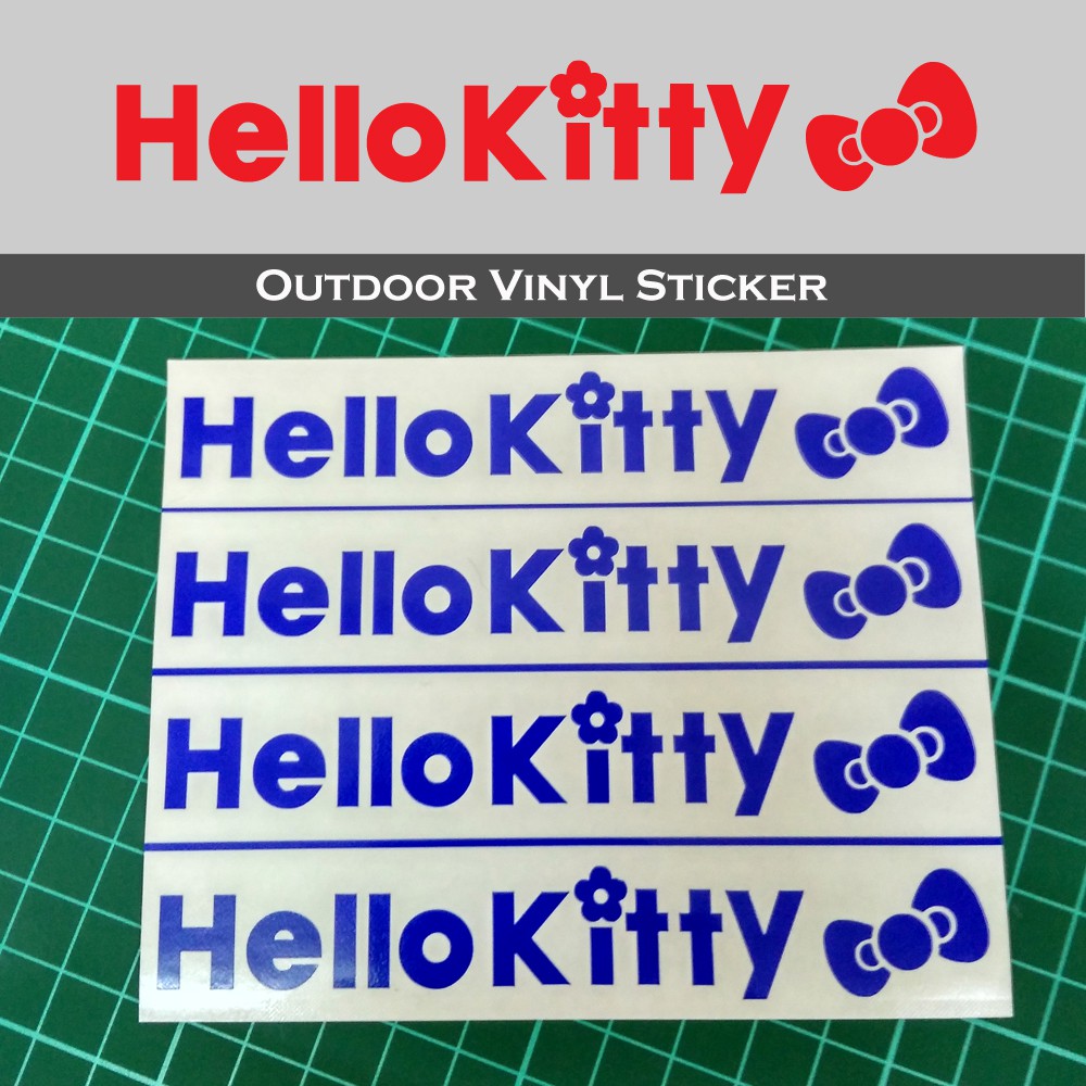 Hello Kitty Car Decal Sticker Emblem Logo for Door Handle Mirrors Rims
