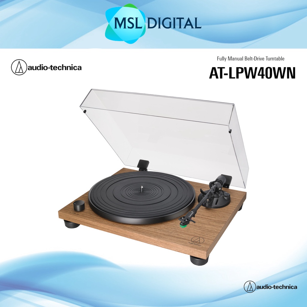 Audio Technica ATLPW40WN Stereo Turntable builtin switchable