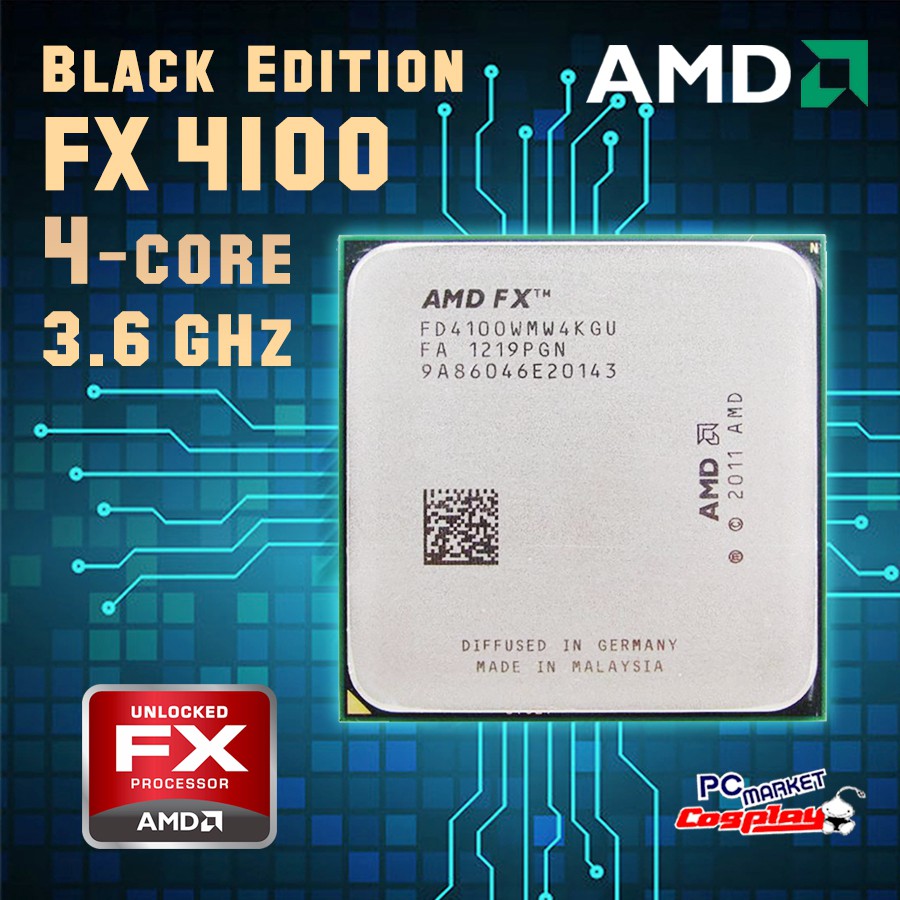 Amd fx 4100 quad best sale core processor 3.6 ghz