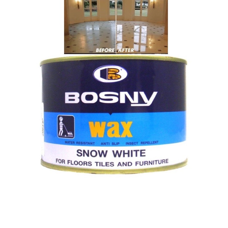 BOSNY Floor Wax Marble Stone Furniture Anti Slip Dry Polish Care Tile