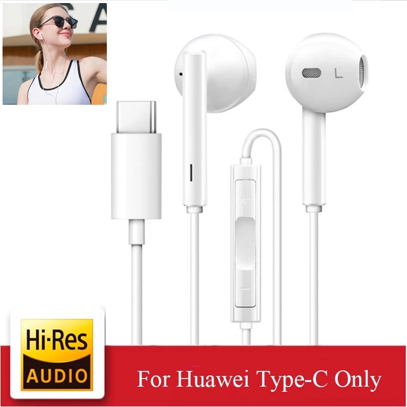 Wired Earphones Huawei Nova 5t Headphone Jack Adapter Headset
