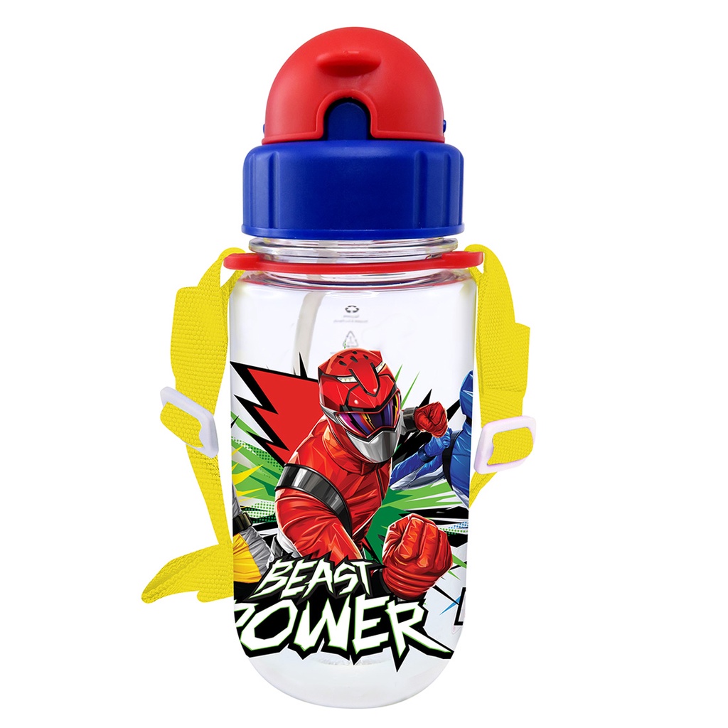 Power Ranger Beast Power Tritan Bottle With Straw (350ML) | Shopee Malaysia