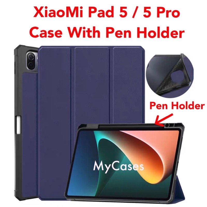 XiaoMi Pad 5 5 Pro 11 inch Smart Case With Pen Holder Auto Wakeup