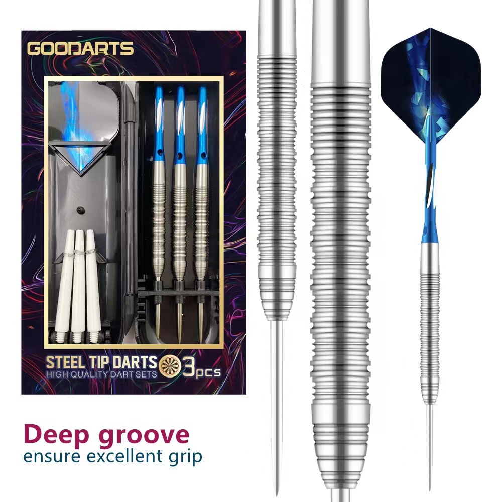 GOODARTS 23 Grams Tungsten Steel Tip Dart Set 90% Tungsten Professional ...