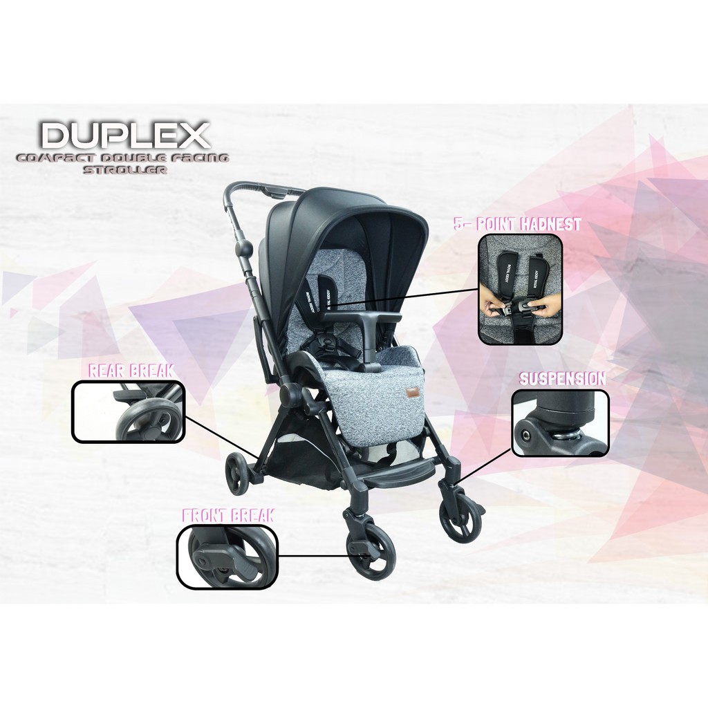 Royal Kiddy London Duplex Compact Double Facing Stroller with FREE Accessories Shopee Malaysia