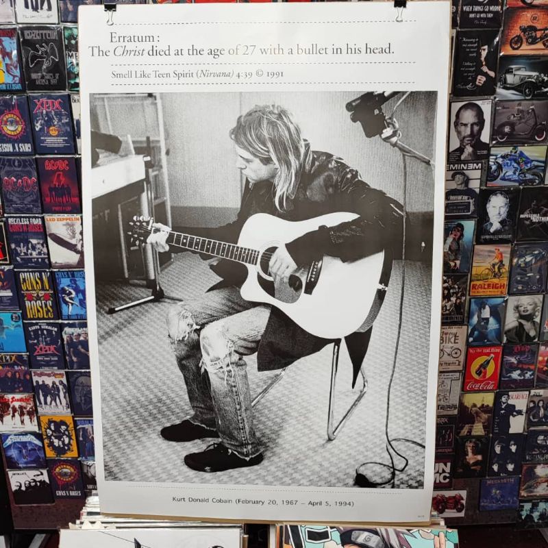 Kurt Cobain Nirvana Poster Wall Decoration | Shopee Malaysia