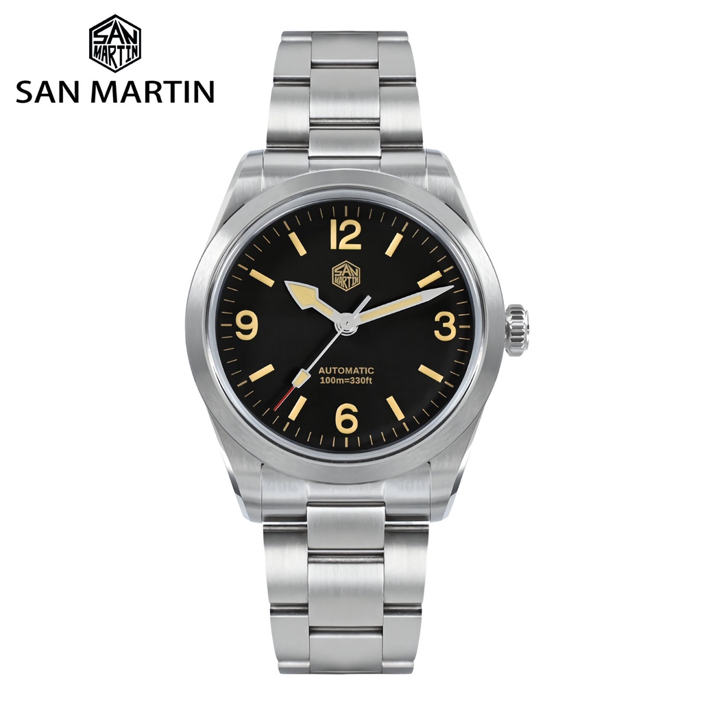 SAN MARTIN SN0107-G Explore Climbing Series Automatic 38mm 10ATM Men ...