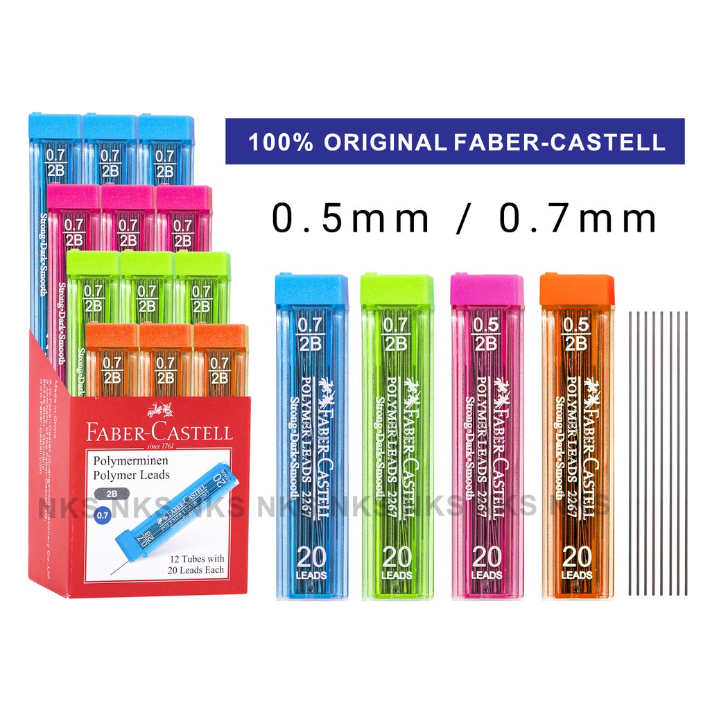 FABER CASTELL PENCIL LEAD 0.5 / 0.7 1 BOX (12 TUBES) Shopee Malaysia
