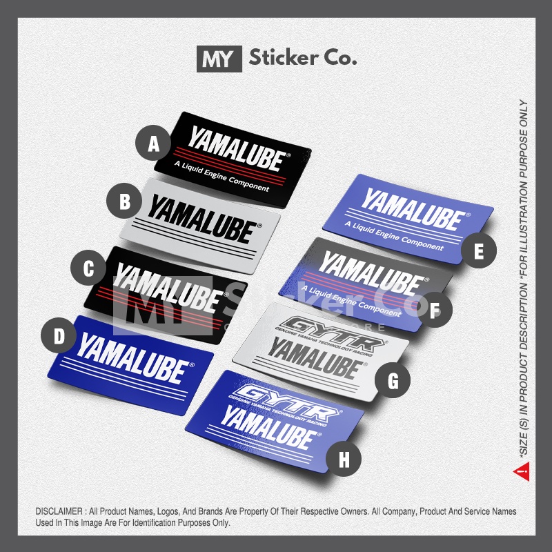 Sticker - Yamaha Yamalube | Shopee Malaysia
