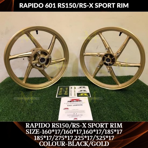 RAPIDO 601 SPORT RIM RS150/RS150R/RSX150 NEW HONDA | Shopee Malaysia