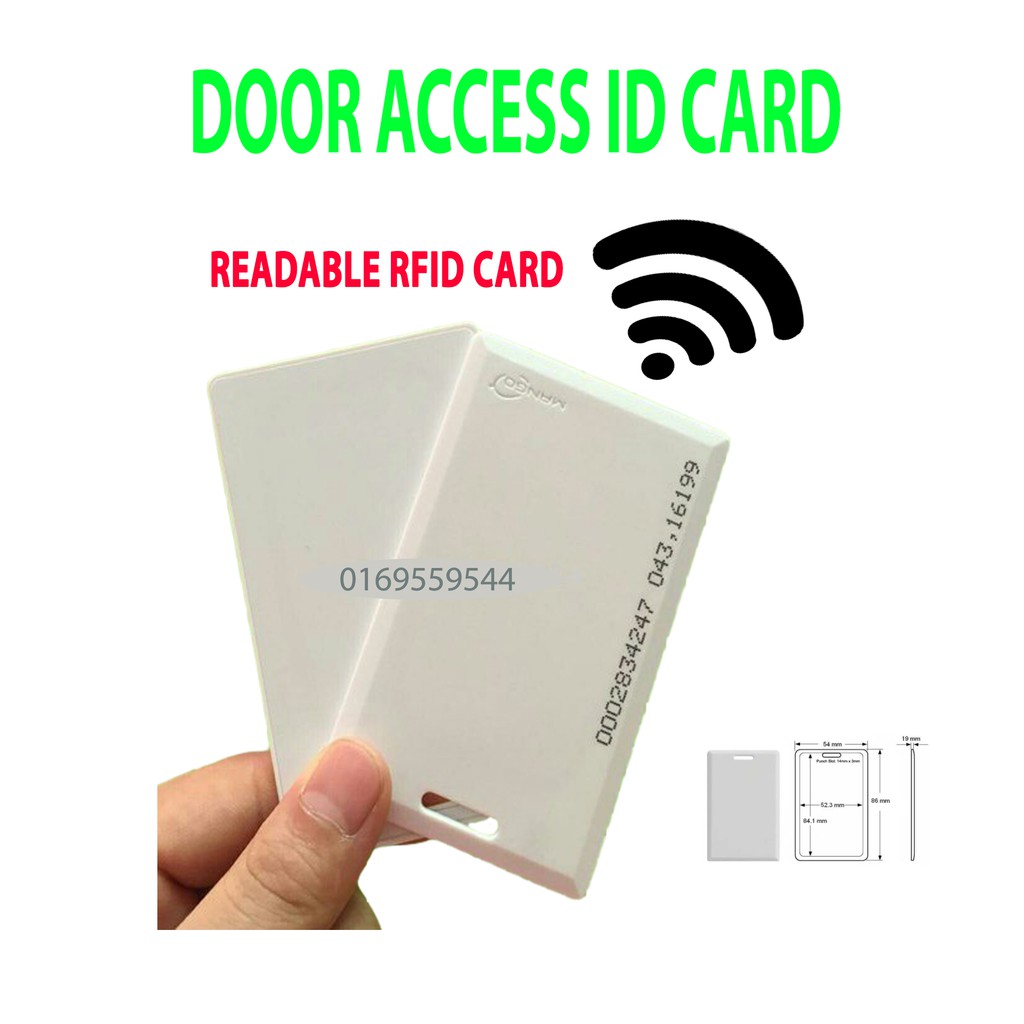 MANGO RFID CARD FOR DOOR ACCESS THIN/THICK (125KHZ) Shopee Malaysia
