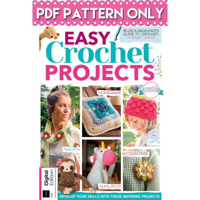 Crochet Pattern - Easy Crochet Projects Plus! Beginner's Guide To ...