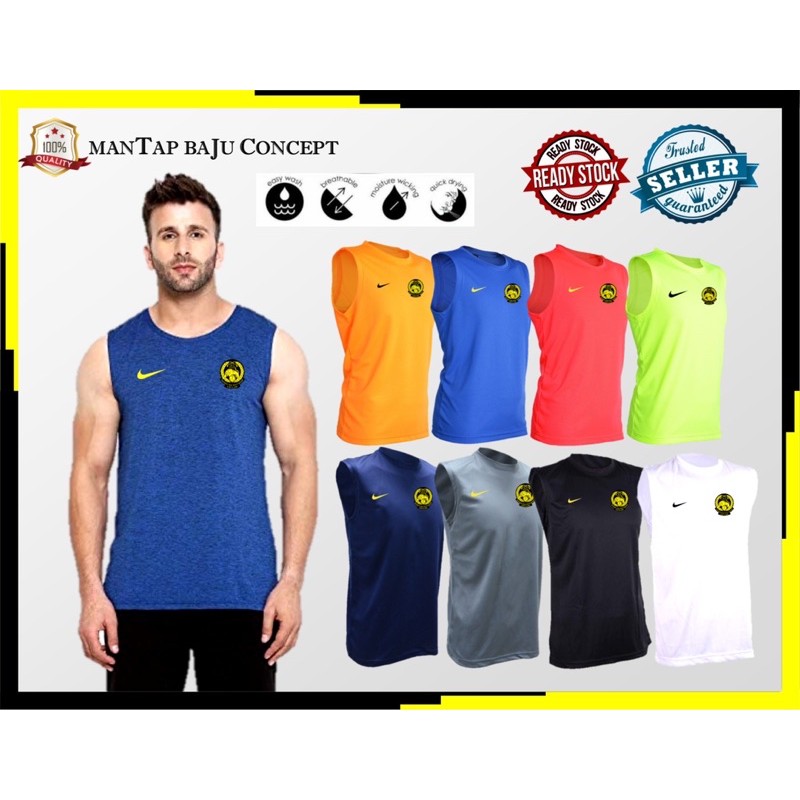 Malaysia sleeveless jersey / harimau malaya training singlet