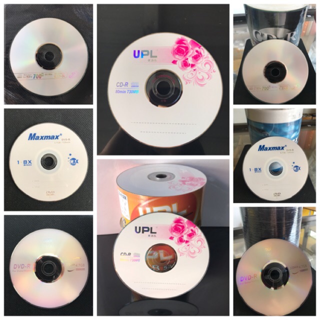 (100pcs) Blank CD-R 700mb/80min ,Blank DVD-R 4.7GB/120min | Shopee Malaysia